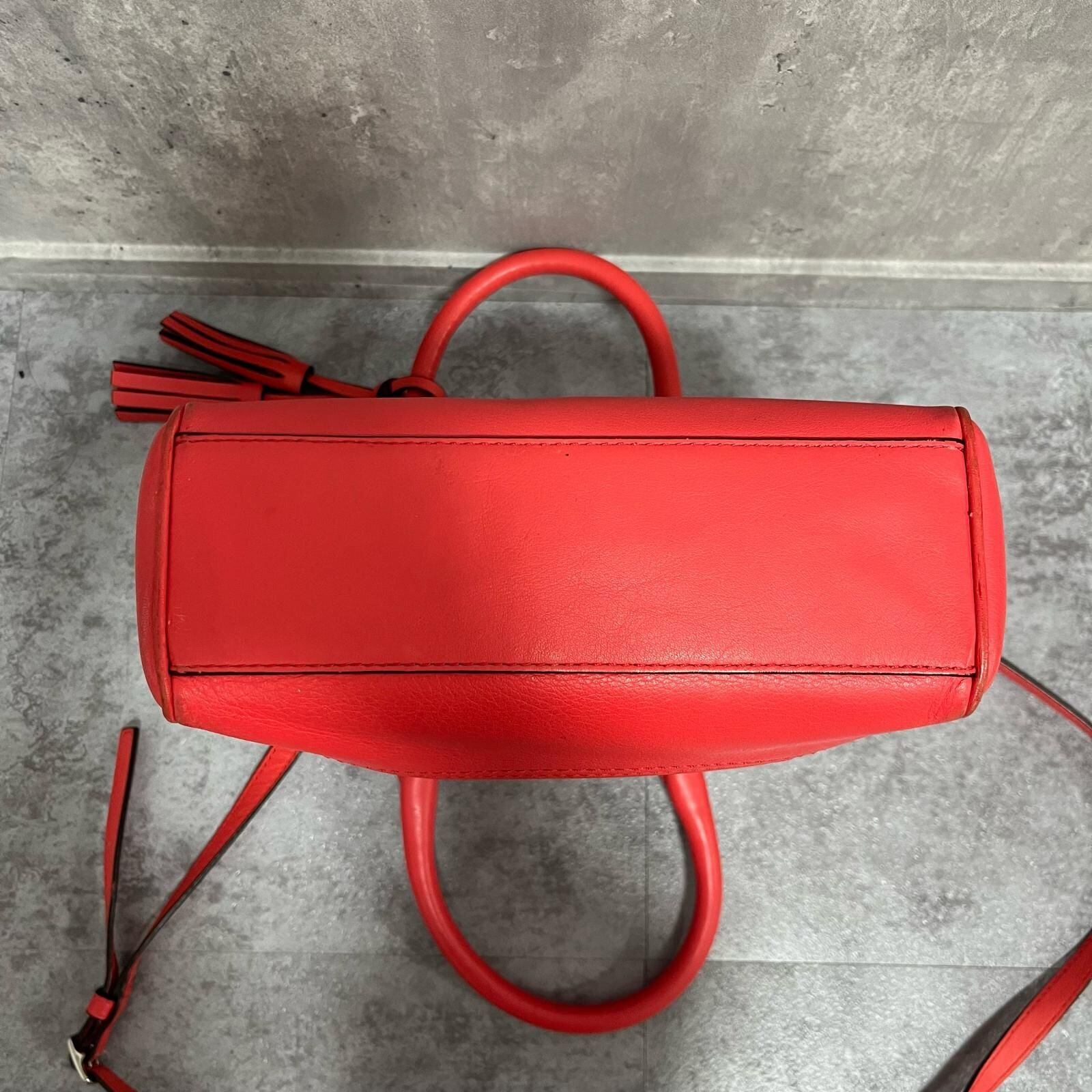 COACH】コーチ 無地ハンドバッグ レザー 2WAYショルダーバッグ レザー