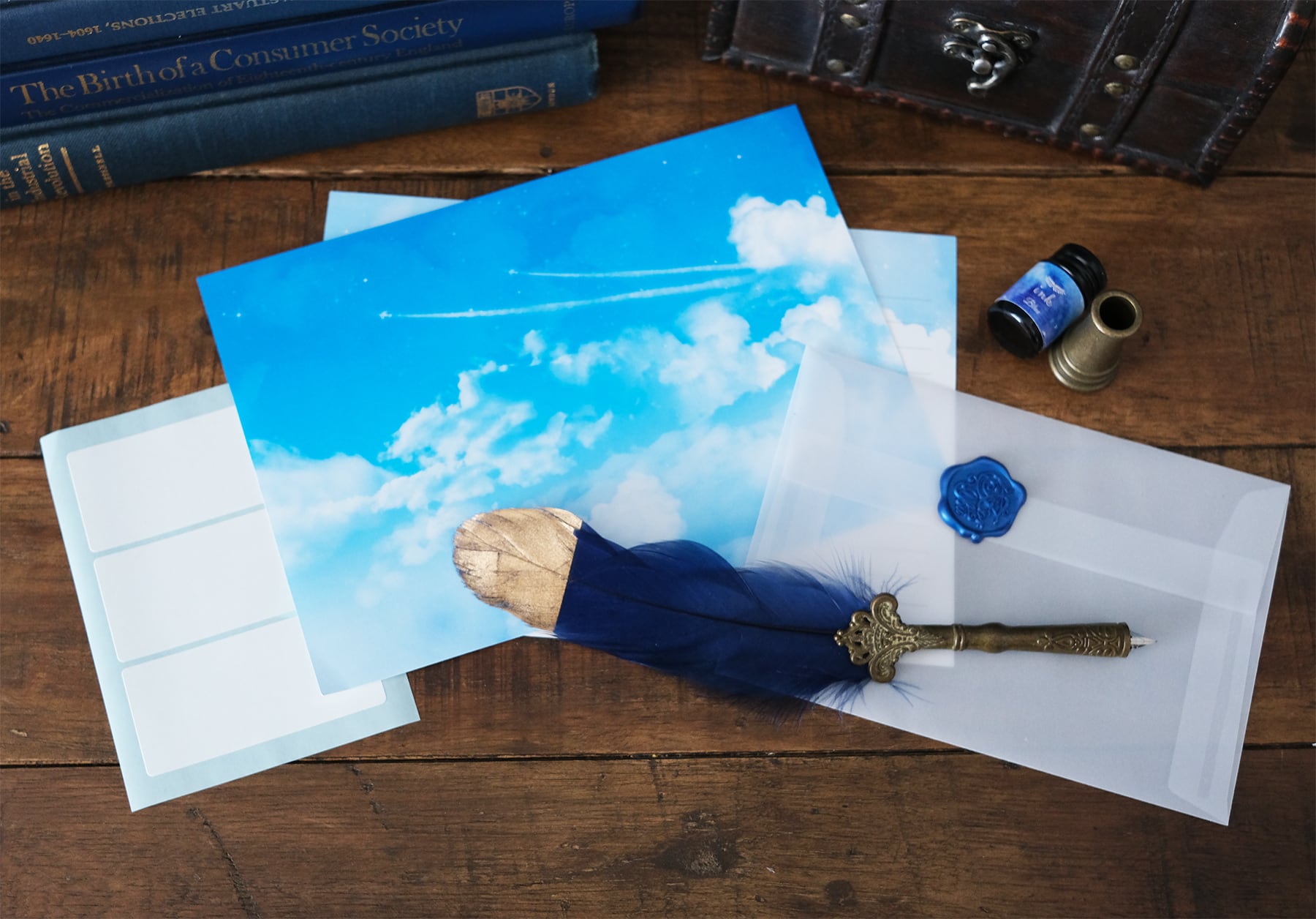 レターセット・便箋】飛行機雲 | LALA CloveR.幻想的雑貨屋 - 星と宇宙