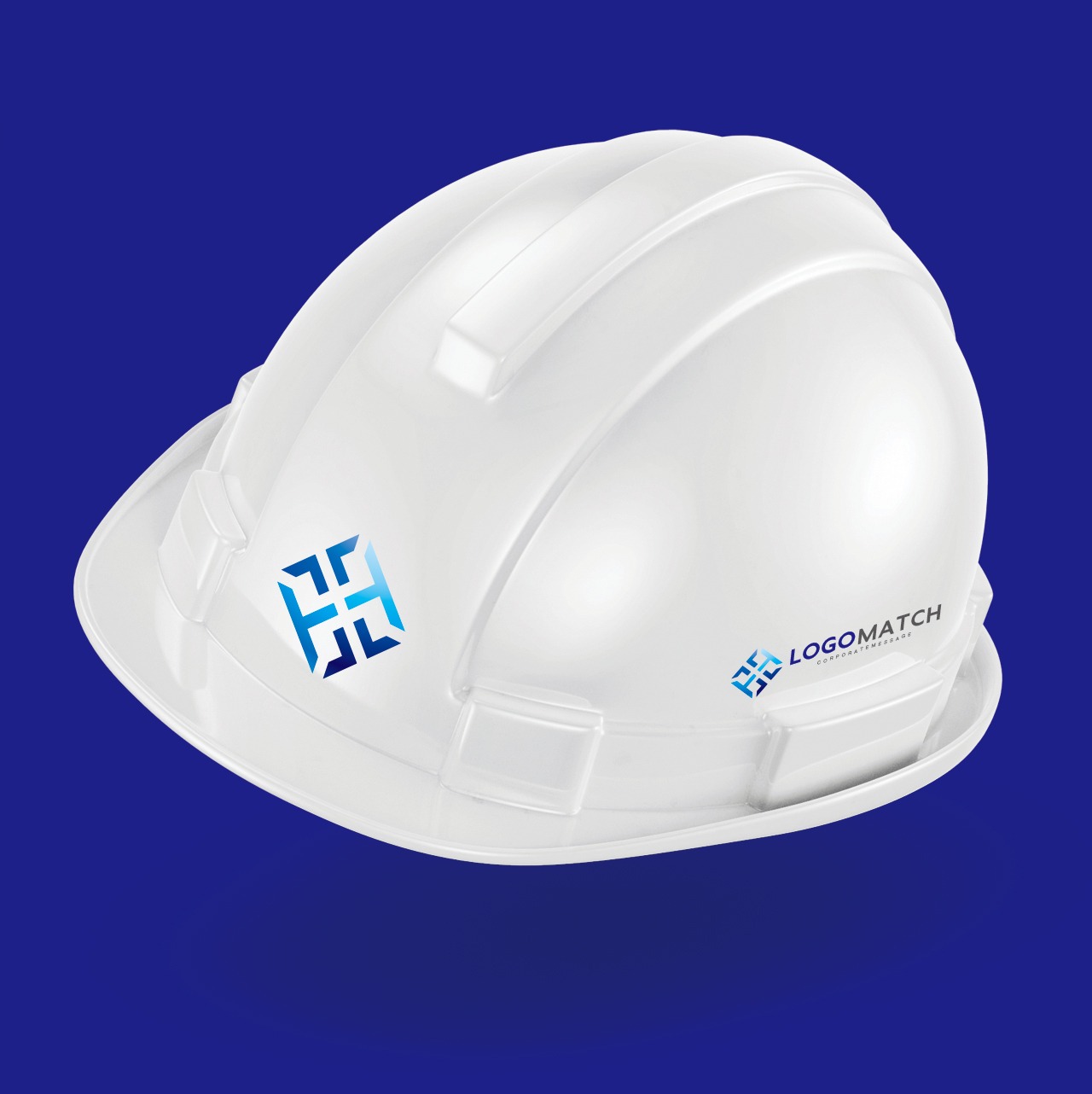 堅実な構造とチームワークのロゴ