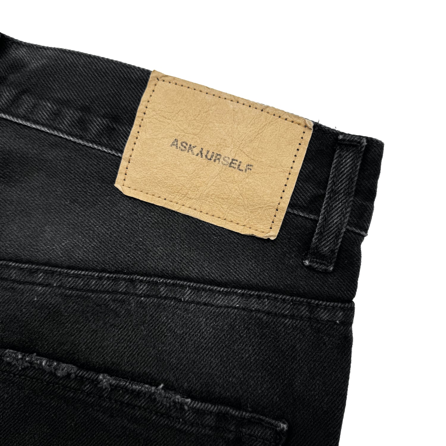 ASKYURSELF / CROSS PATCH BAGGY JEANS | HOLICK