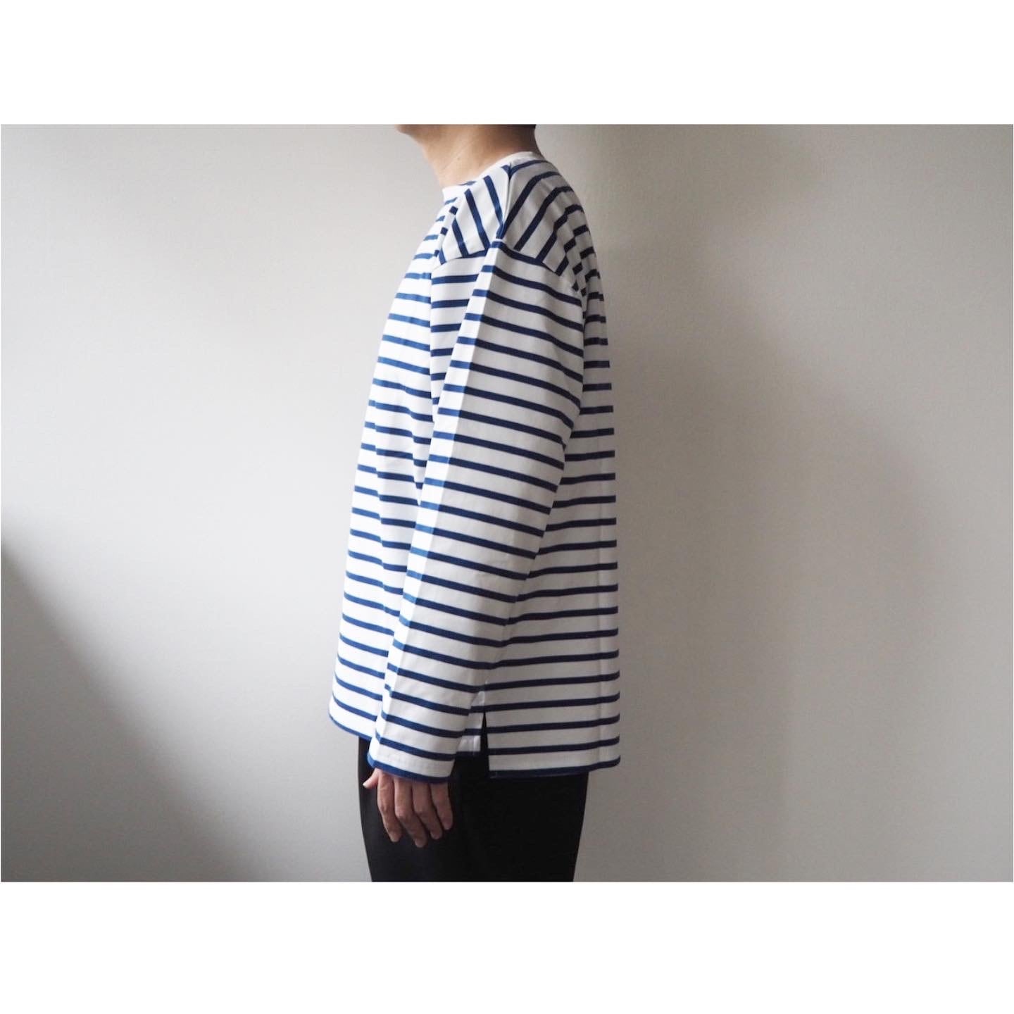 FLISTFIA(フリストフィア) Giza Cotton Long Sleeve Boat Neck T
