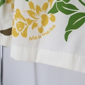 フラダンス 衣装 パウスカート ホワイト系 マウナロア 日本製 プルメリア柄 ハワイアンプリント ダンサー柄 アロハ Maunaloa フラ ダンス レッスン 練習 華やか 鮮やか かわいい おしゃれ さわやか イエロー系 グリーン系 ブラウン系 シングル スカート フラ ダンス 衣装 日本製 アロハシャツ トロピカル柄 ダンス練習 おしゃれなスカート 可愛いスカート コーディネート かわいい柄