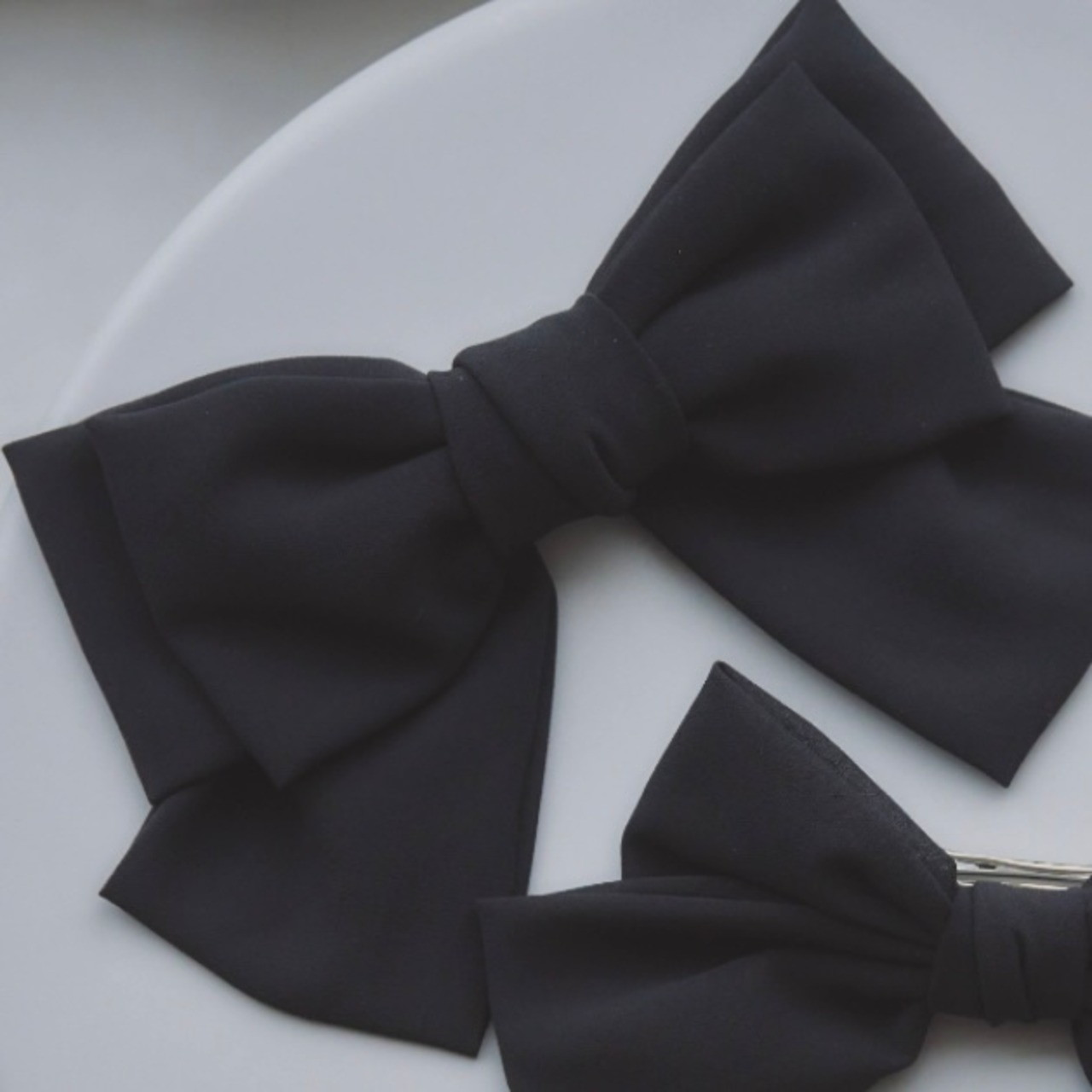 バレッタ：サックスリボンL　IMPRESSION