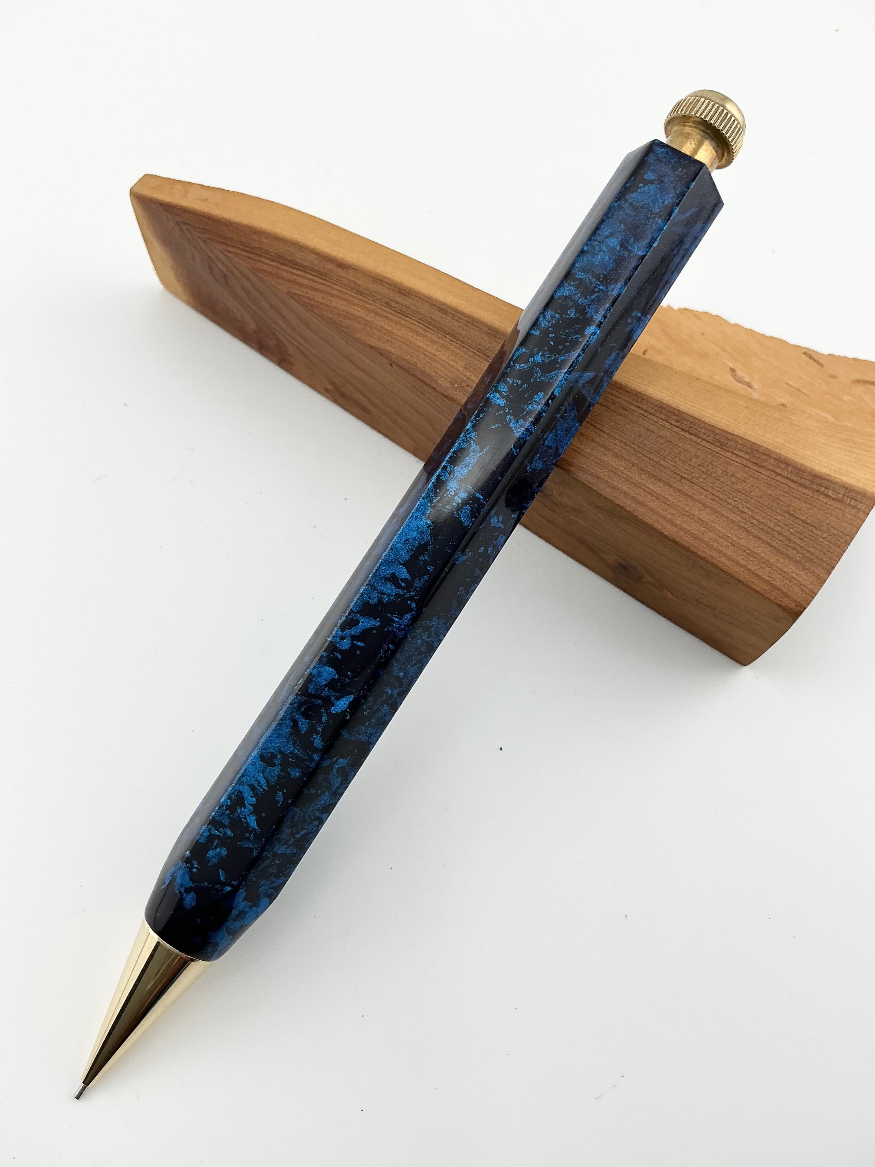 カヴェコスペシャル　ペンシル　メタリックブルー塗装品 0409d6830ed03b27eb7830a25ffb9e