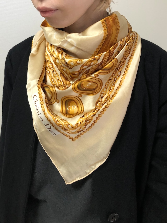 Christian Dior クリスチャン ディオール CD レザー ハンドバッグ 2WAY ショルダーバッグ ブラウン vintage ヴィンテージ オールド ibmsk8