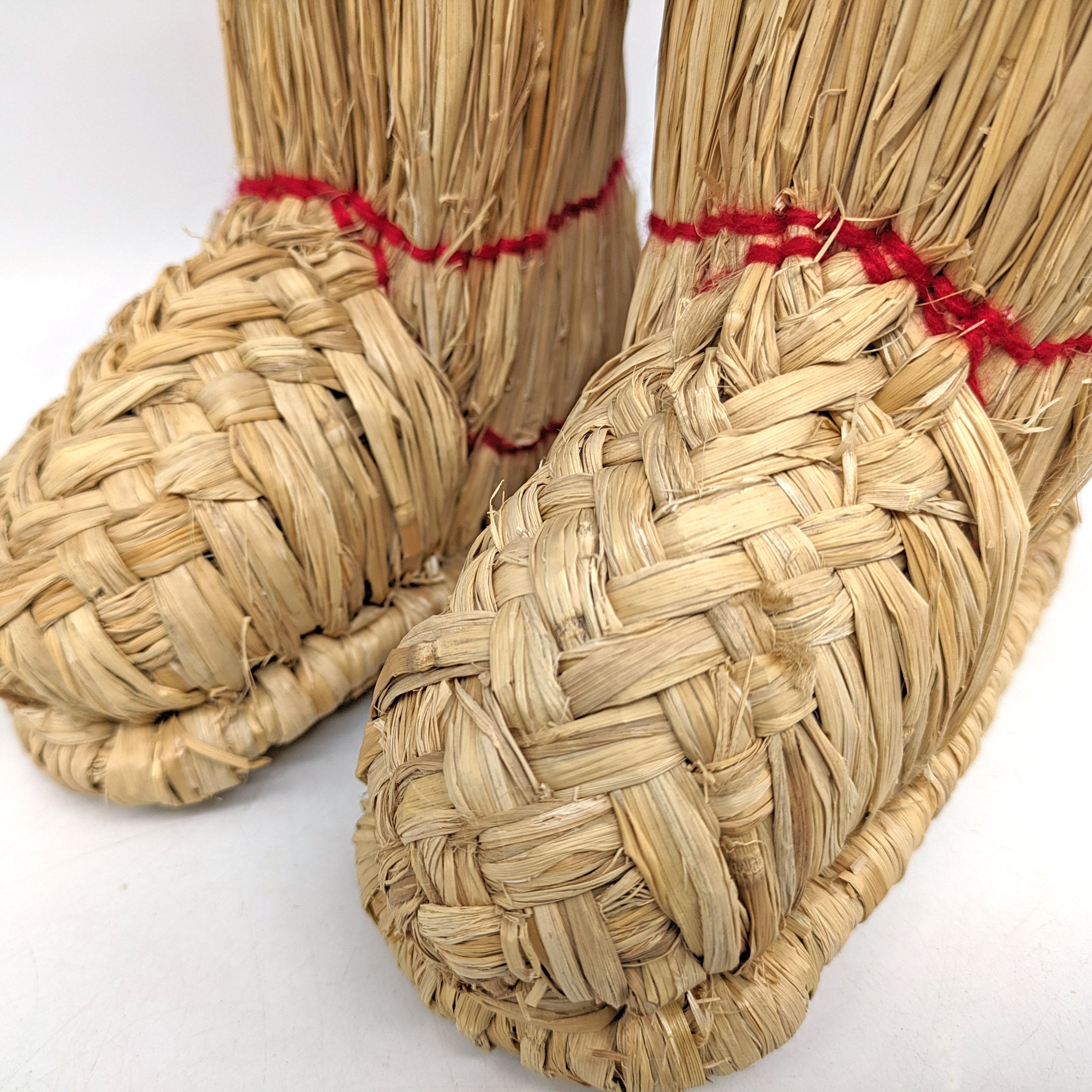 藁靴・わらぐつ・藁沓・雪靴・古民具・インテリア・No.240218-20・梱包