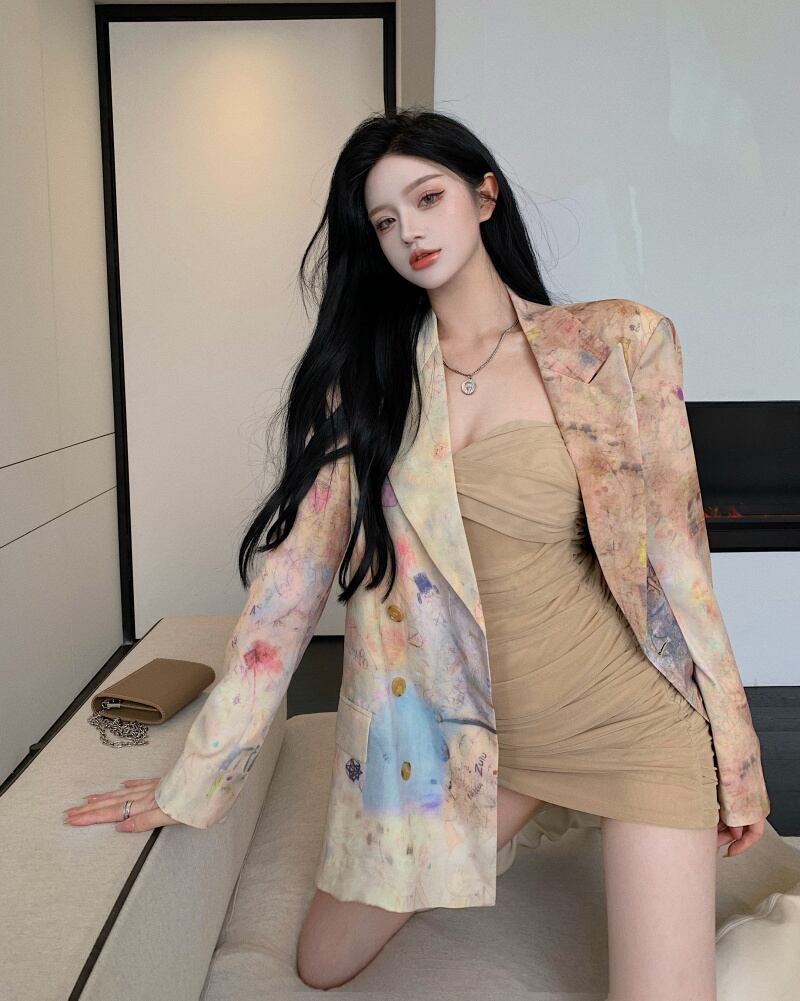 ジャケット ルーズオータム ストリート 秋物 ブラックストロベリース10534994705