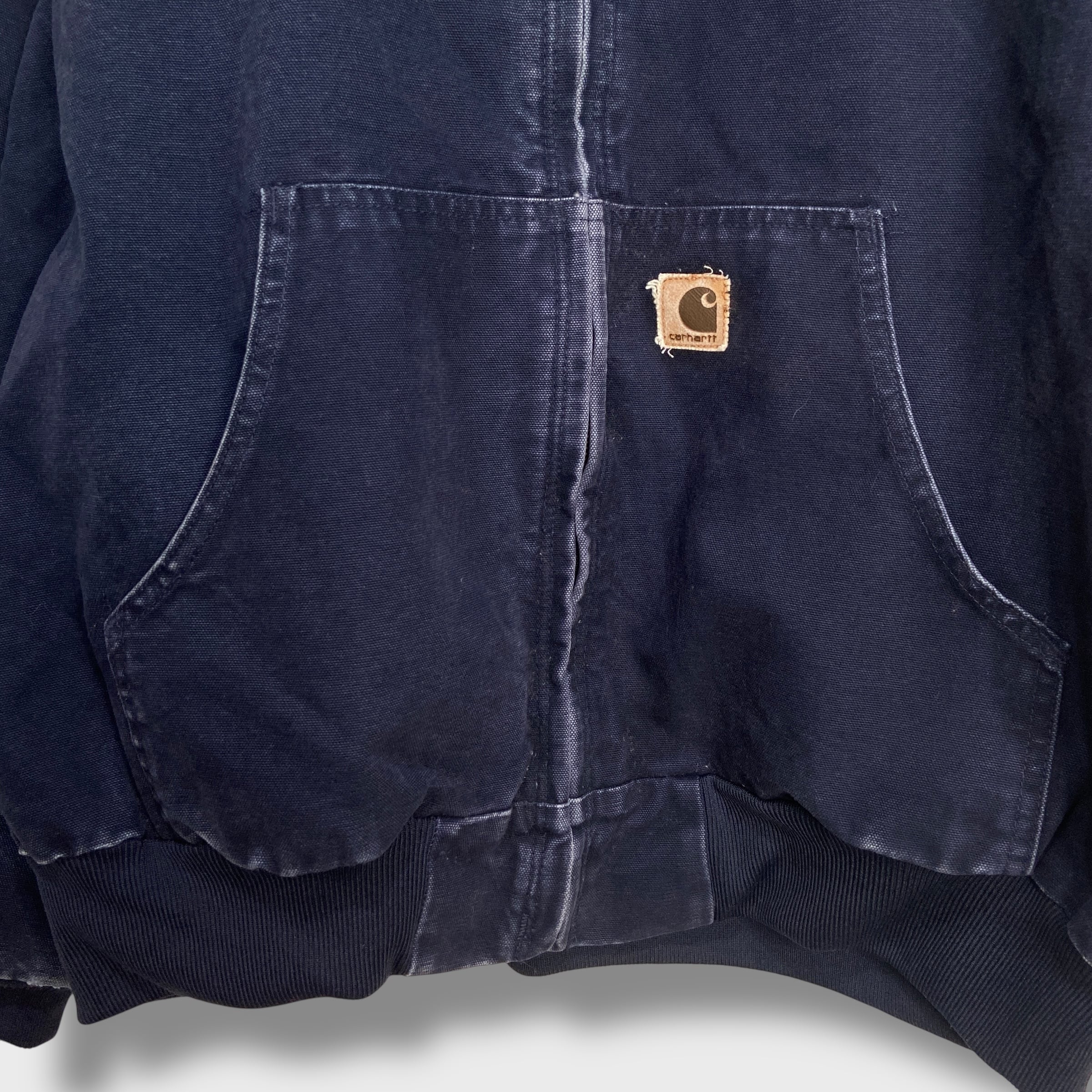 00s Carhartt アクティブ パーカー ジャケット XL パーカーセット 00s carhartt アクティブジャケット パーカー紺 XL フェード | 古着屋 Uan