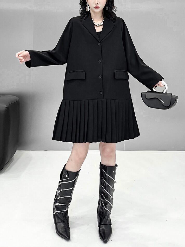 激安‼️未使用タグ付‼️ Tiered Floral Pleated Dress Floral Block Printed Flared Tiered Knee Length Dress | ADFY