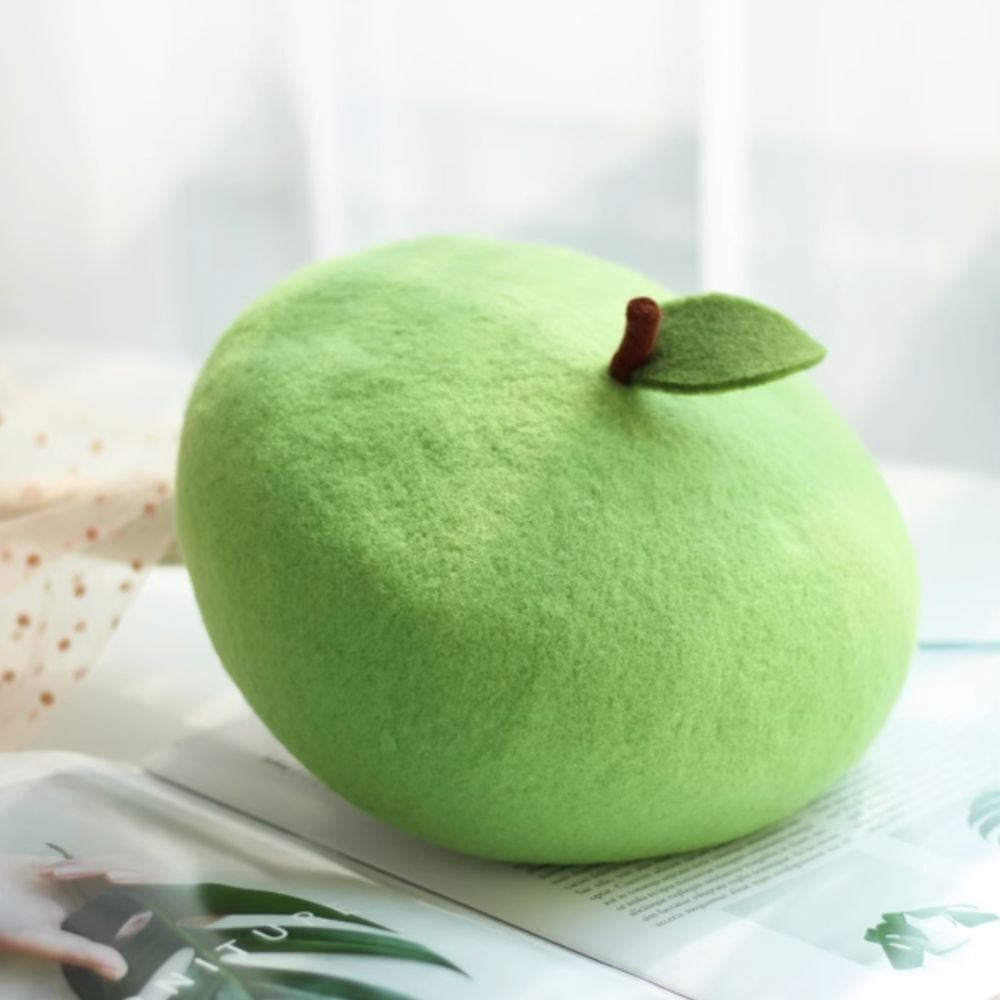 Chapon アップルベレー帽 Chapon - アップルプチベレー イエローグリーン | corne/コルネ