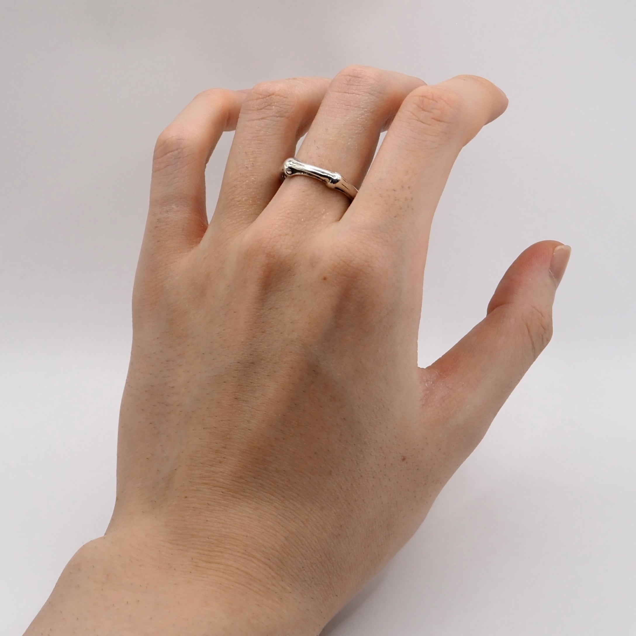 みね 出せます Tiffany&Co. 約14号 バンブーリング シルバー925