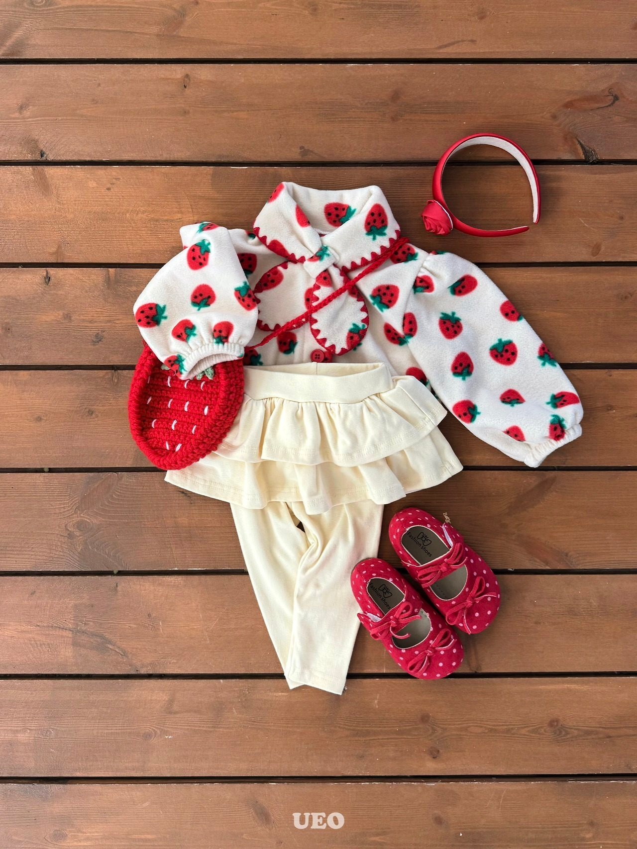 UEO［取寄］strawberry knit bag 26winter
