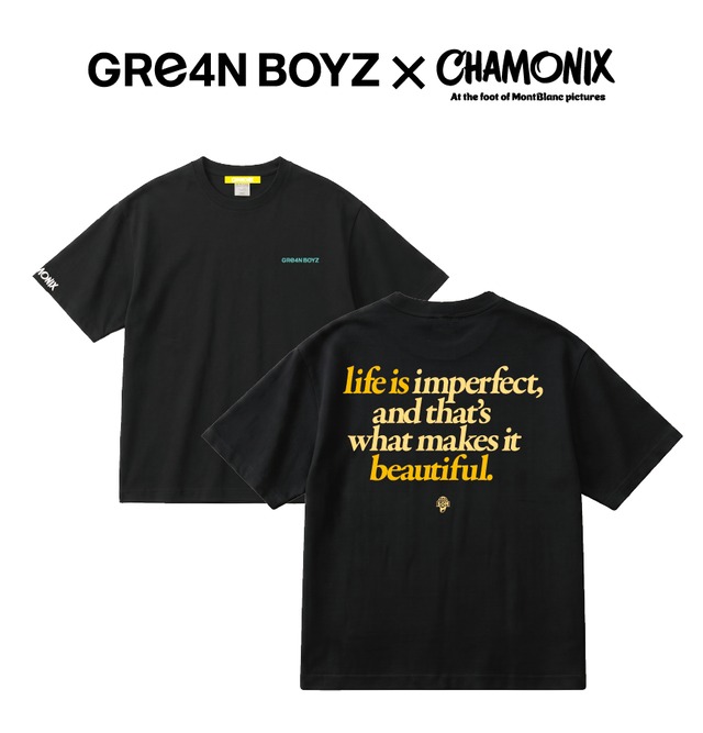 Tシャツ（No Laugh, No Life）／ブラック | CHAMONIX