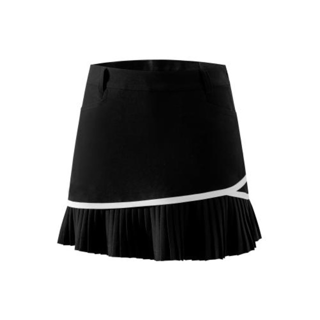 アシンメトリープリーツスカート　インナーショーツ付き