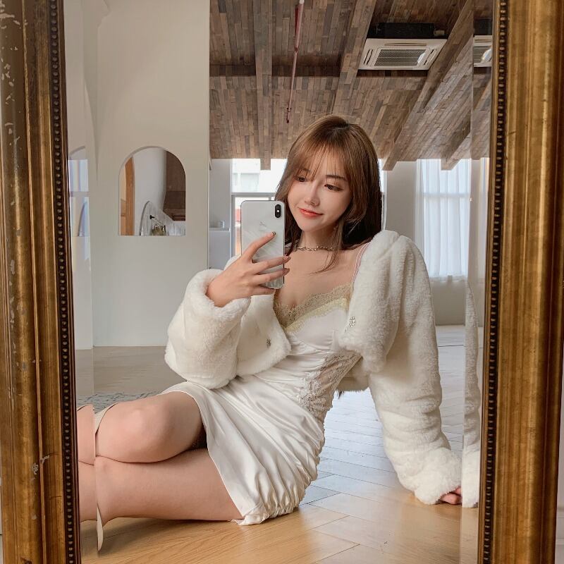 コート ショートルーズスプリング 春物 ブラックストロベリース7211314555