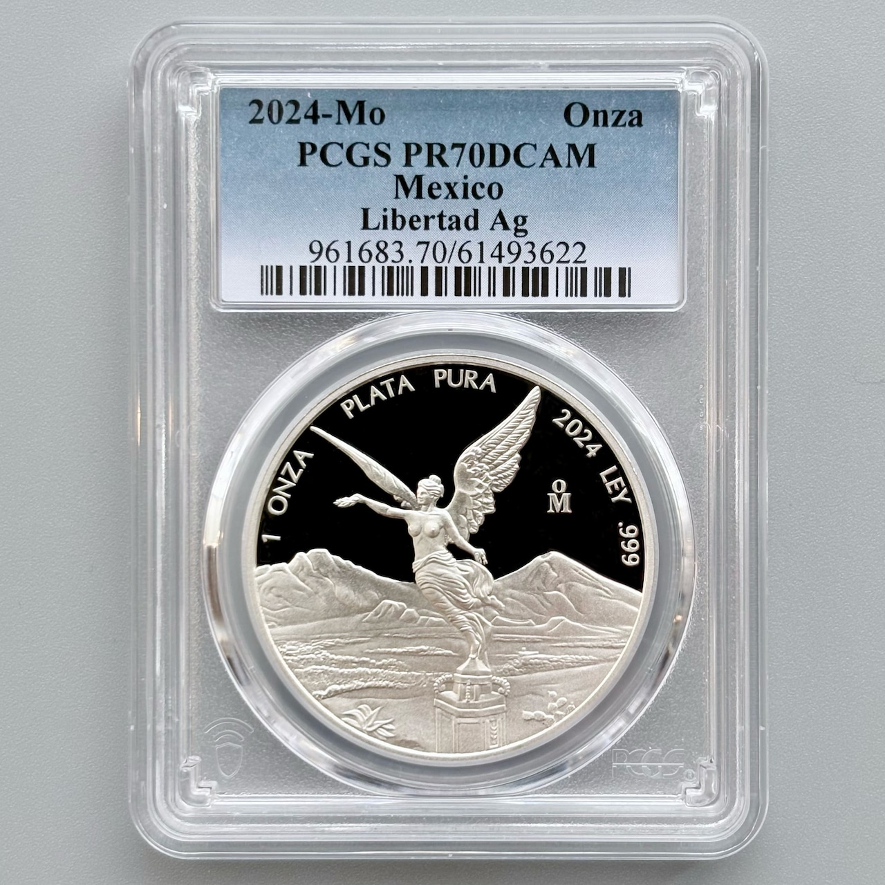 【最高鑑定PR70】2024年 MO メキシコ リベルタード 銀貨 1オンス 勝利の女神 ニケ PCGS PR70 DCAM PF70 Mexico Libertad #186