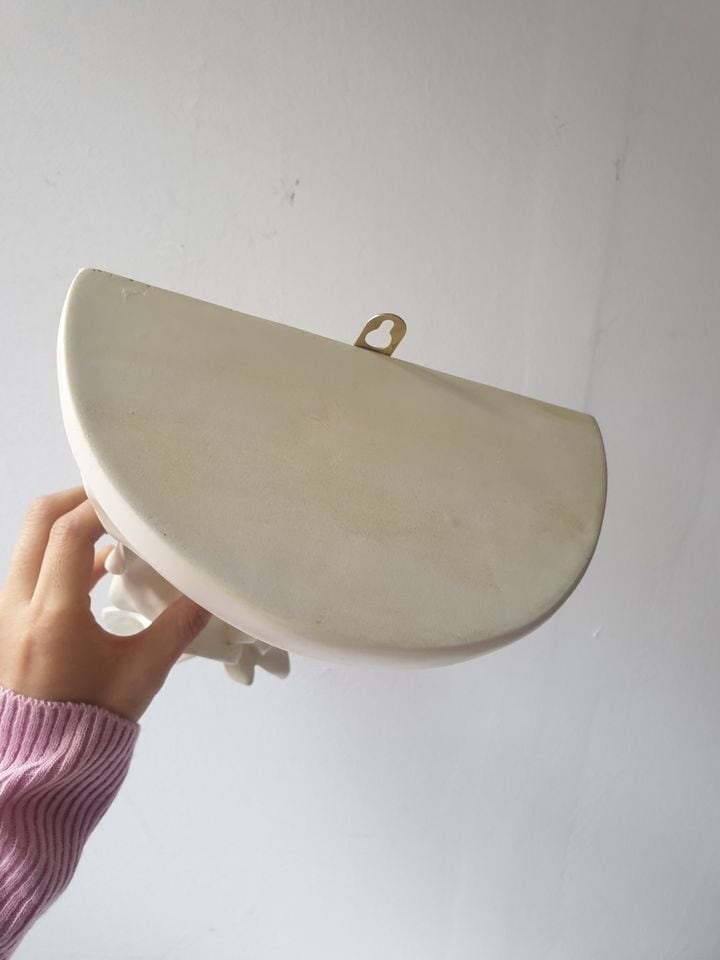 vintage white ribbon wall shelf / ヴィンテージ ホワイト リボン