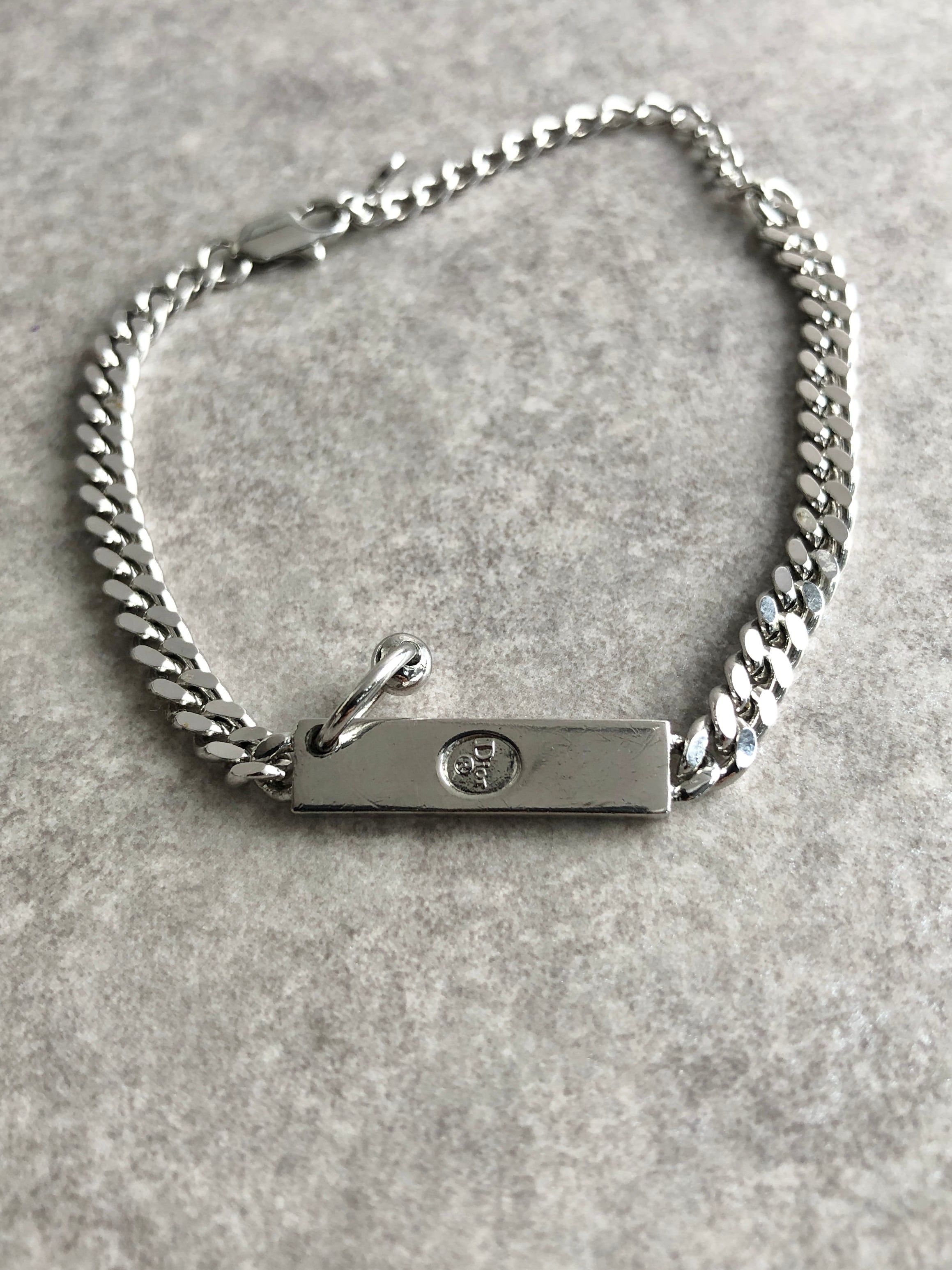 DIOR クリスチャンディオール　ブレスレット　ロゴ　シルバー Christian Dior クリスチャン ディオール ブレスレット シルバー ロゴ
