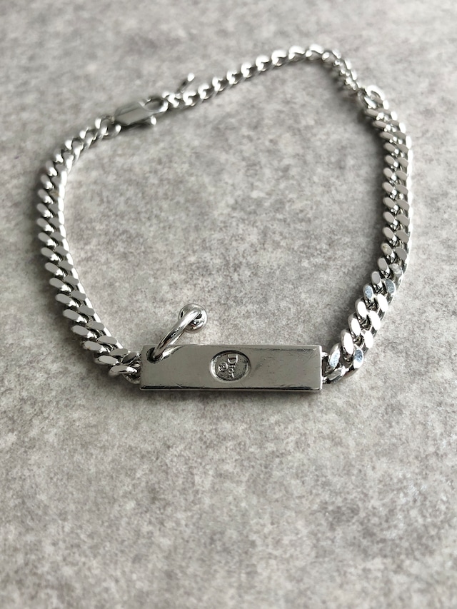 Christian Dior クリスチャン ディオール ブレスレット シルバー ロゴプレート vintage ヴィンテージ オールド z7c5g4