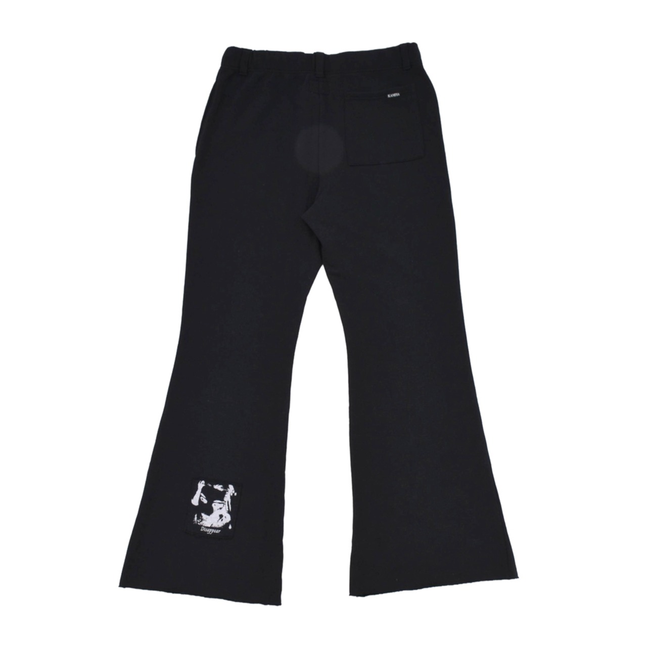 【KAMIYA】"""Girl Patch"" Bootcut Sweat Pants T/C" - 2