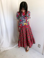 Hand made checked pattern skirt