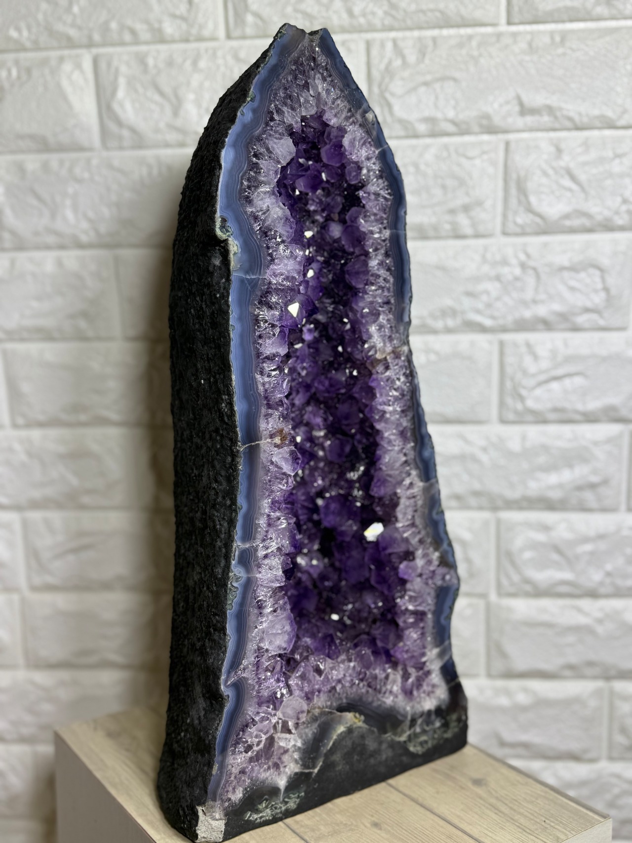 ⭐️高品質⭐️艶テリあり結晶大きめのアイリスアメジストドーム⭐️ウルグアイ産・画像7