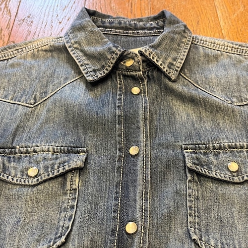 REPLAY レディース ウエスタン デニムシャツ ★【クリックポスト利用で送料無料】