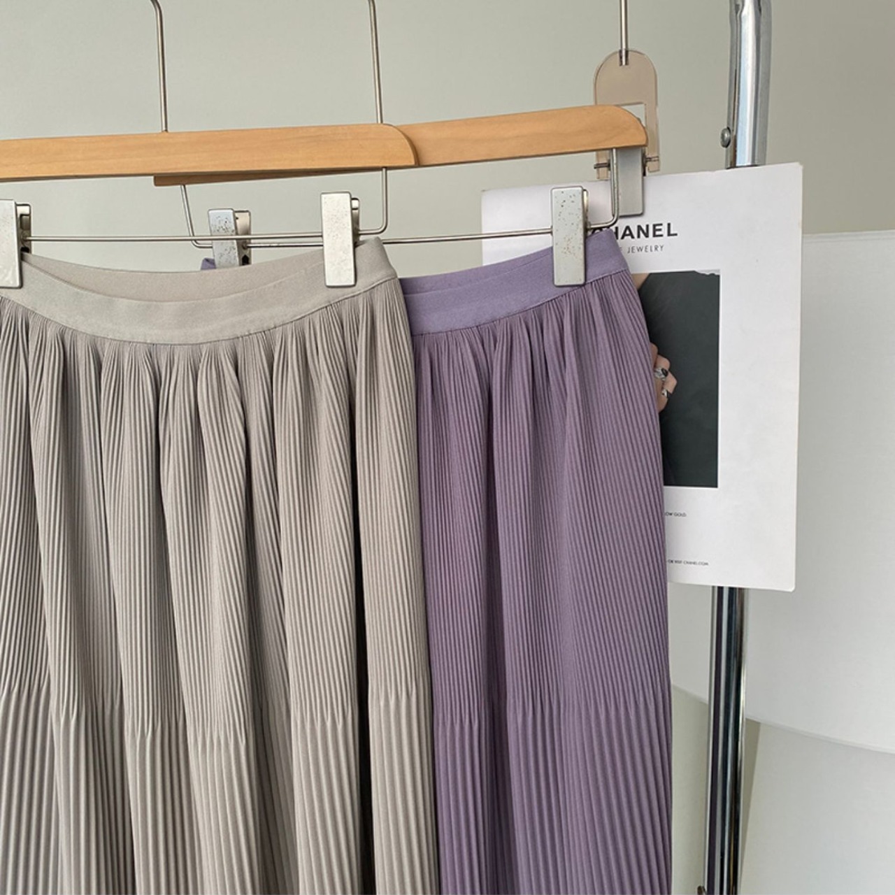 プリーツ フレア ロング スカート 10259