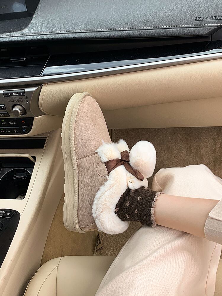 ベルベットウィンターブーツショート 靴 シューズ コットン 冬物 ラウンドトー フェイクシューズ99297764482