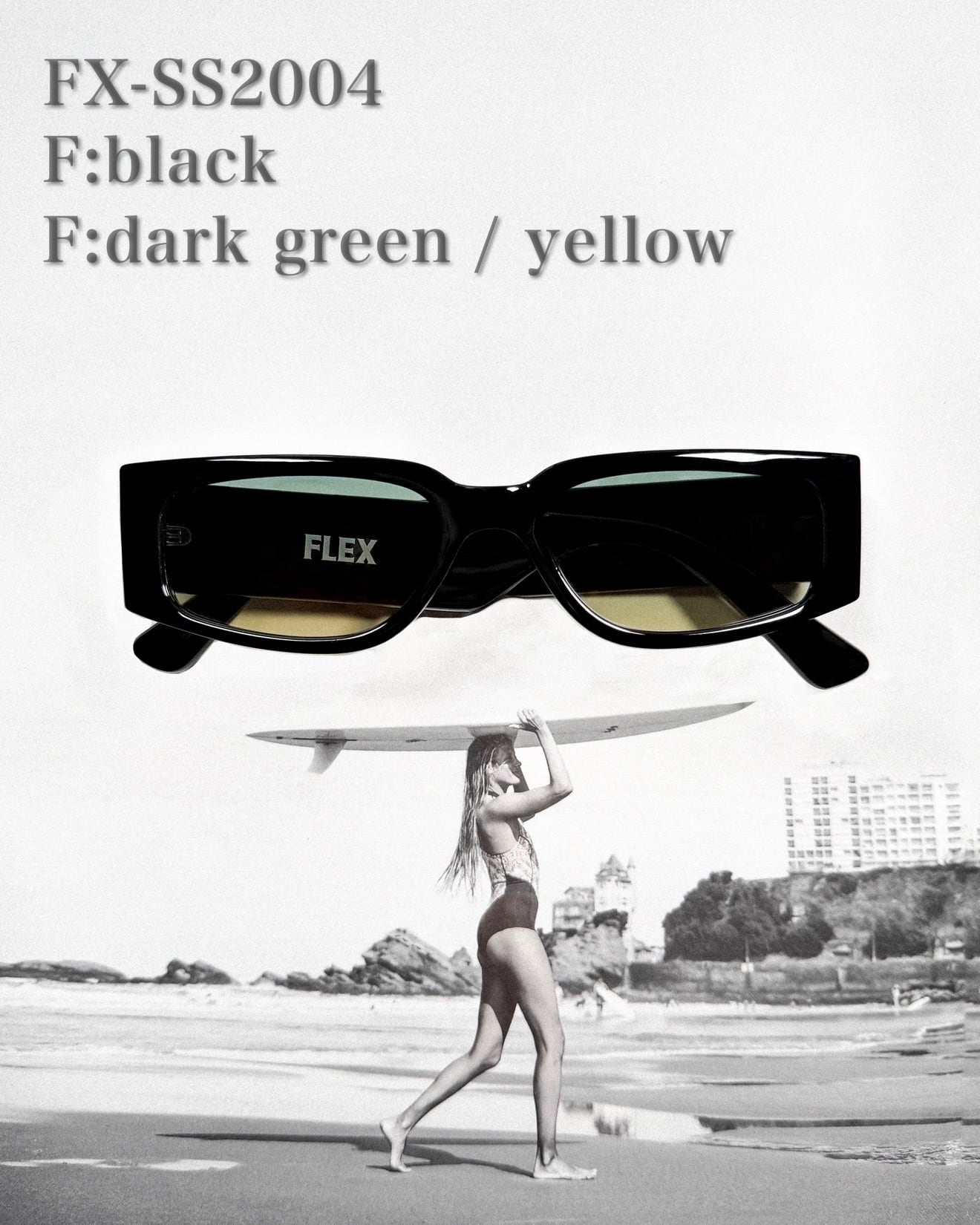 4colors】slim square 2 sunglasses | FLEX公式｜SNSで話題のアイ