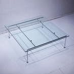 Ritzwell PA TABLE / モダン 美品 デザイナーズ テーブル リッツウェル センターテーブル ガラステーブル / 関連:カッシーナ カリガリス