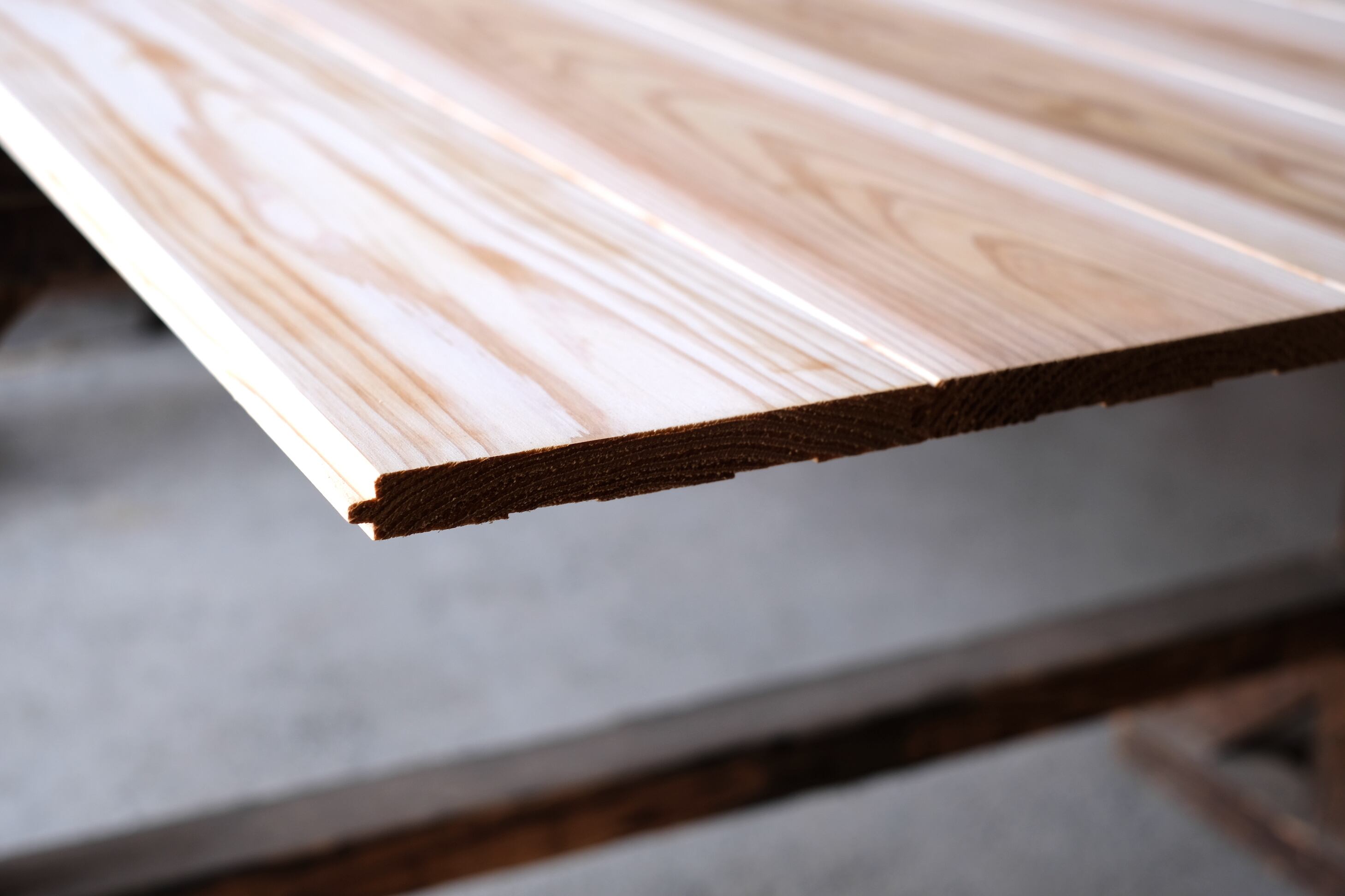 森呼吸｜無節上小杉板 長さ約2000mm×厚さ15mm×働き幅135mm | カネサダ