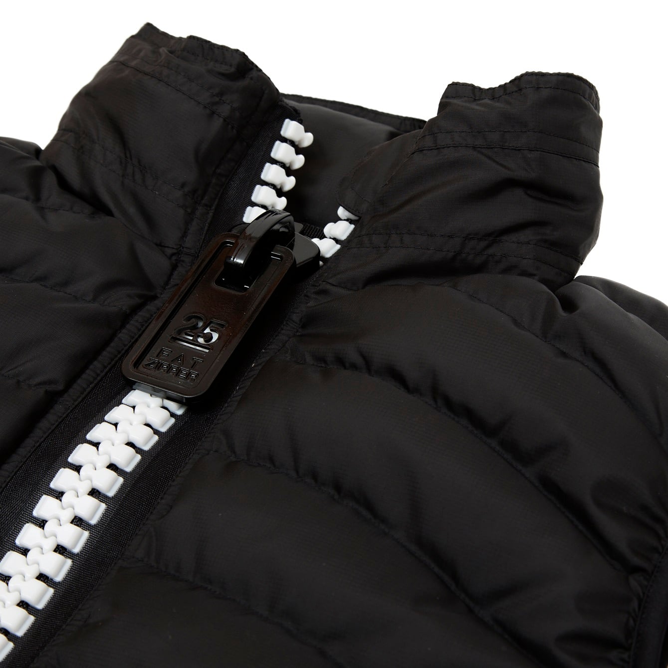 限定40着　　Hypertrophy Fatzipper DOUBLE ZIPPER DOWN VEST　 BLACK×WHITE ZIP