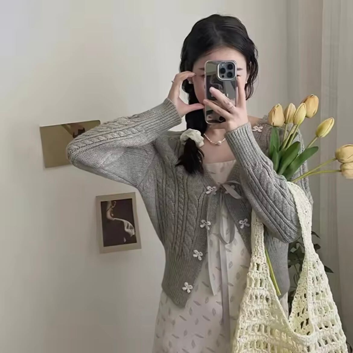 ロマンティックリボンカーディガン