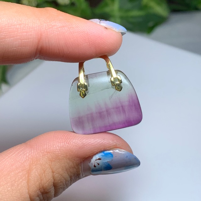 33.天然石とお出かけ☆フローライトカバン・バック