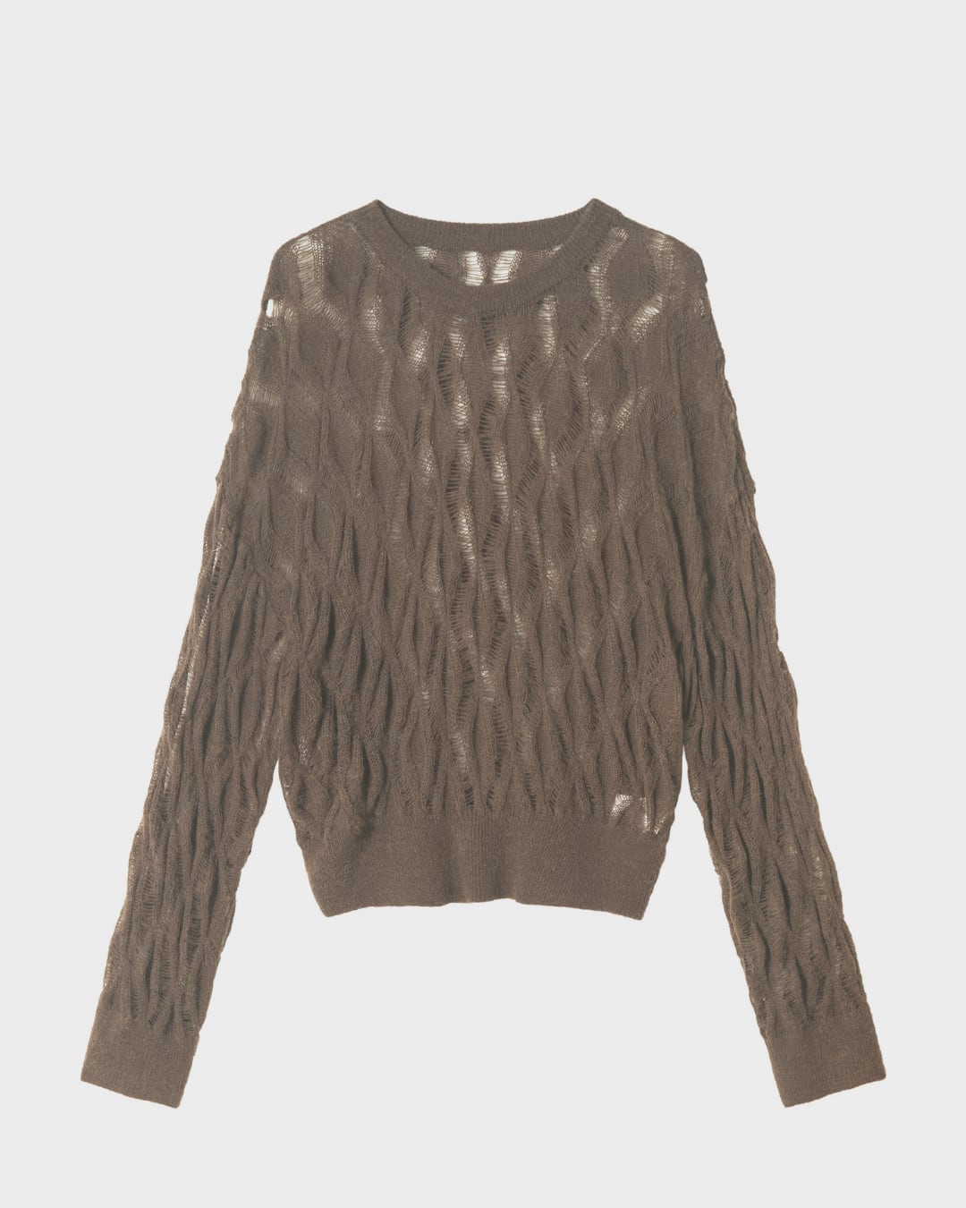 Argyle Mesh Knit Tops