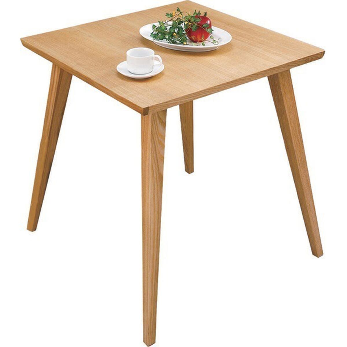 テーブル CL-786TNA 北欧 ナチュラル リビング 机 正方形 バンビテーブル ダイニング センターテーブル 木製 シンプル カフェ ナチュラル