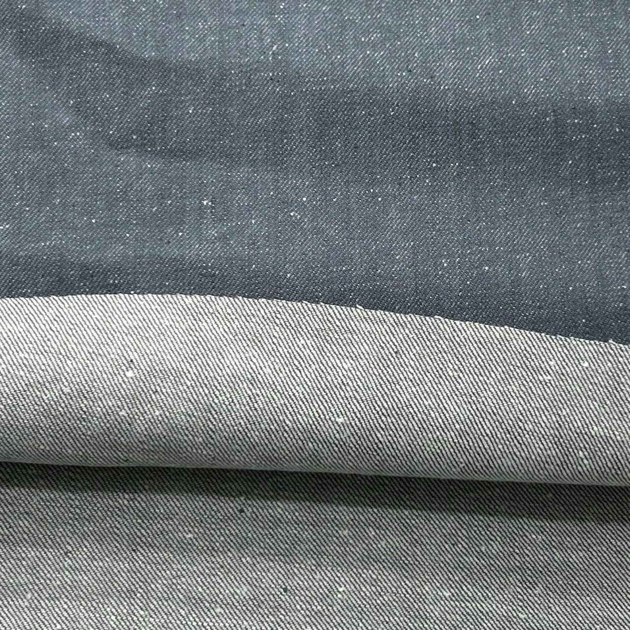 ★AM018◆3.6m◆1点限定!綿100%ネップデニム生地◆約10オンス◆グレー系