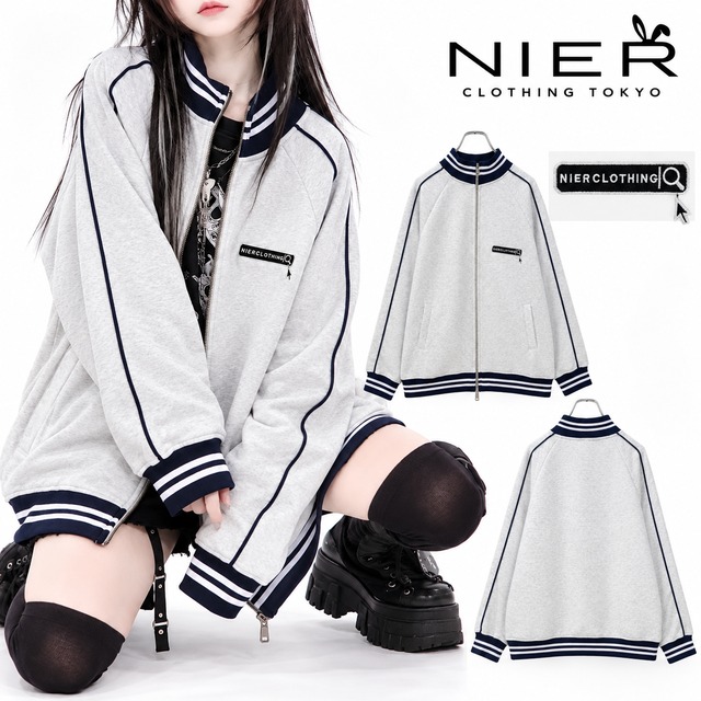 《先着39点限定新作大特価》”杢調GRAY×BLACK” DOUBLE ZIP OUTER【SEARCH LOGO】