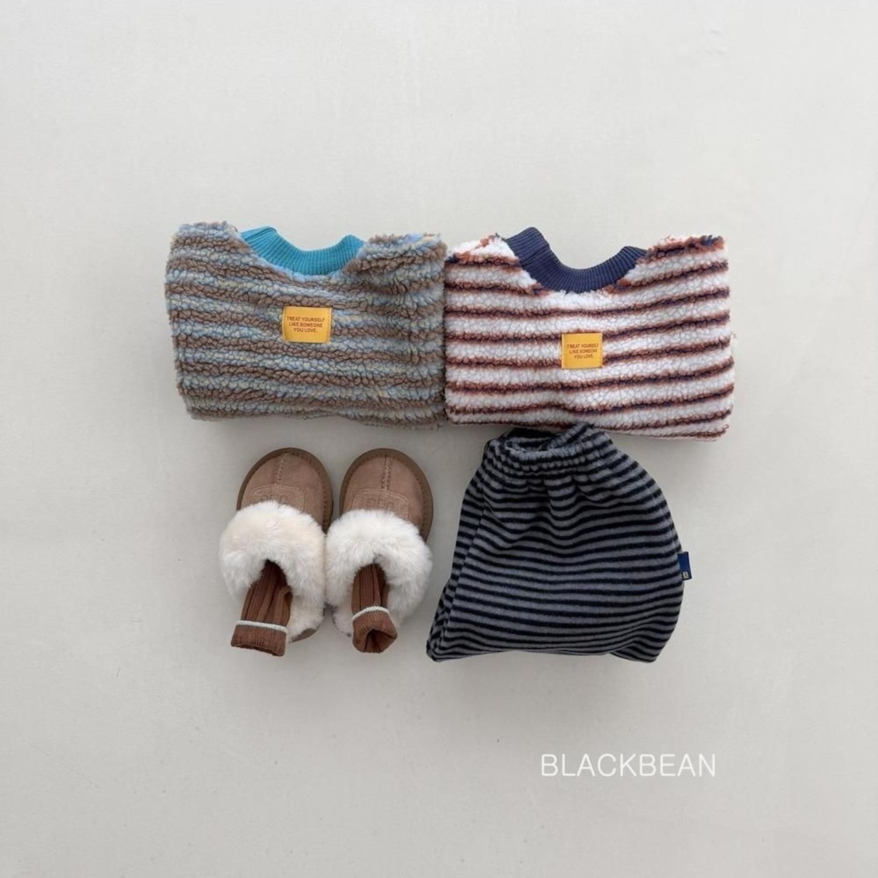 ブラックビーン / blackbean / ビショントレーナー / 韓国子供服 / キッズ / 26winter〖取寄〗*ベビーS~XL*