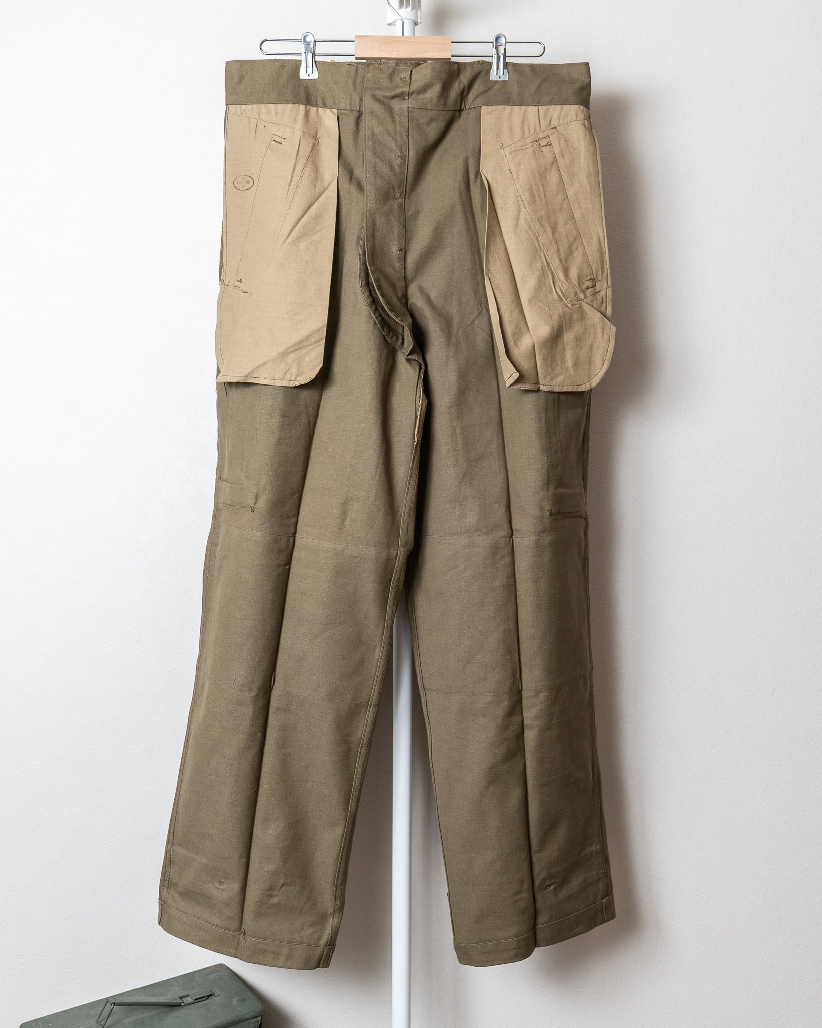 DEADSTOCK】French Army M-47 Trousers Early Model Size35 ① 実物