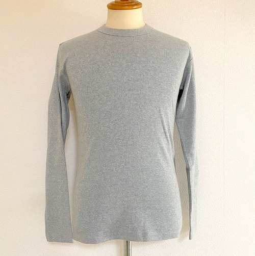 High Tension Stretch Crew Neck Cut & Sewn　Top Gray