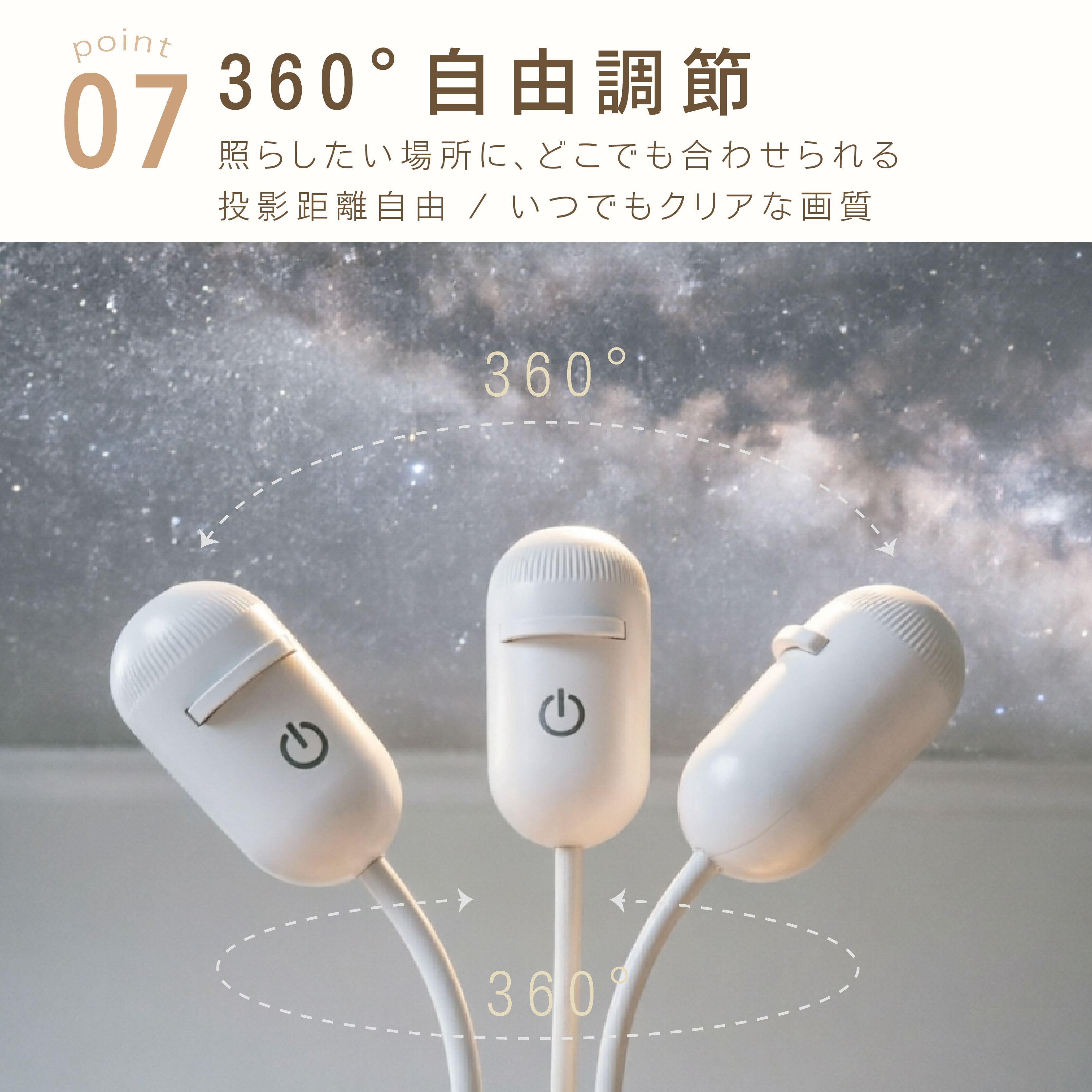 HY 207 . 1 星空プロジェクションライト ベッドサイド用 ナイトライト