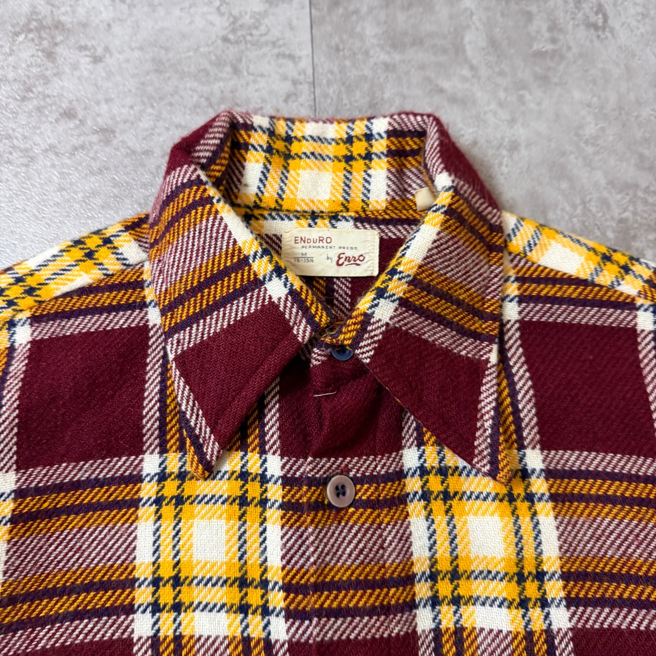 ～70's ENDURO Acrylic Flannel Shirt USA 90年代 アメリカ アクリル フランネルシャツ ヴィンテージ ビンテージ  TT2026-0054 - 4