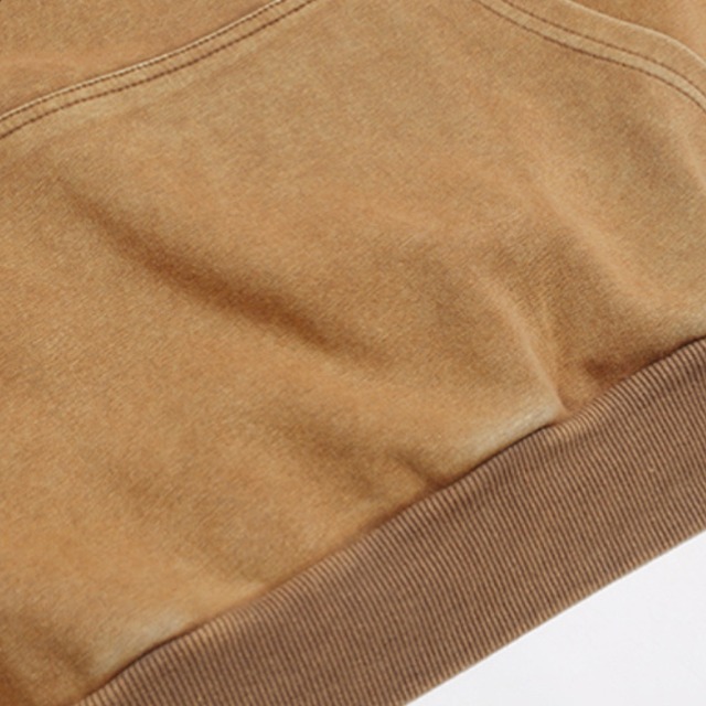 half-zip logo brown sweatshirt　ハーフジップロゴブラウンスウェットシャツ　J1485