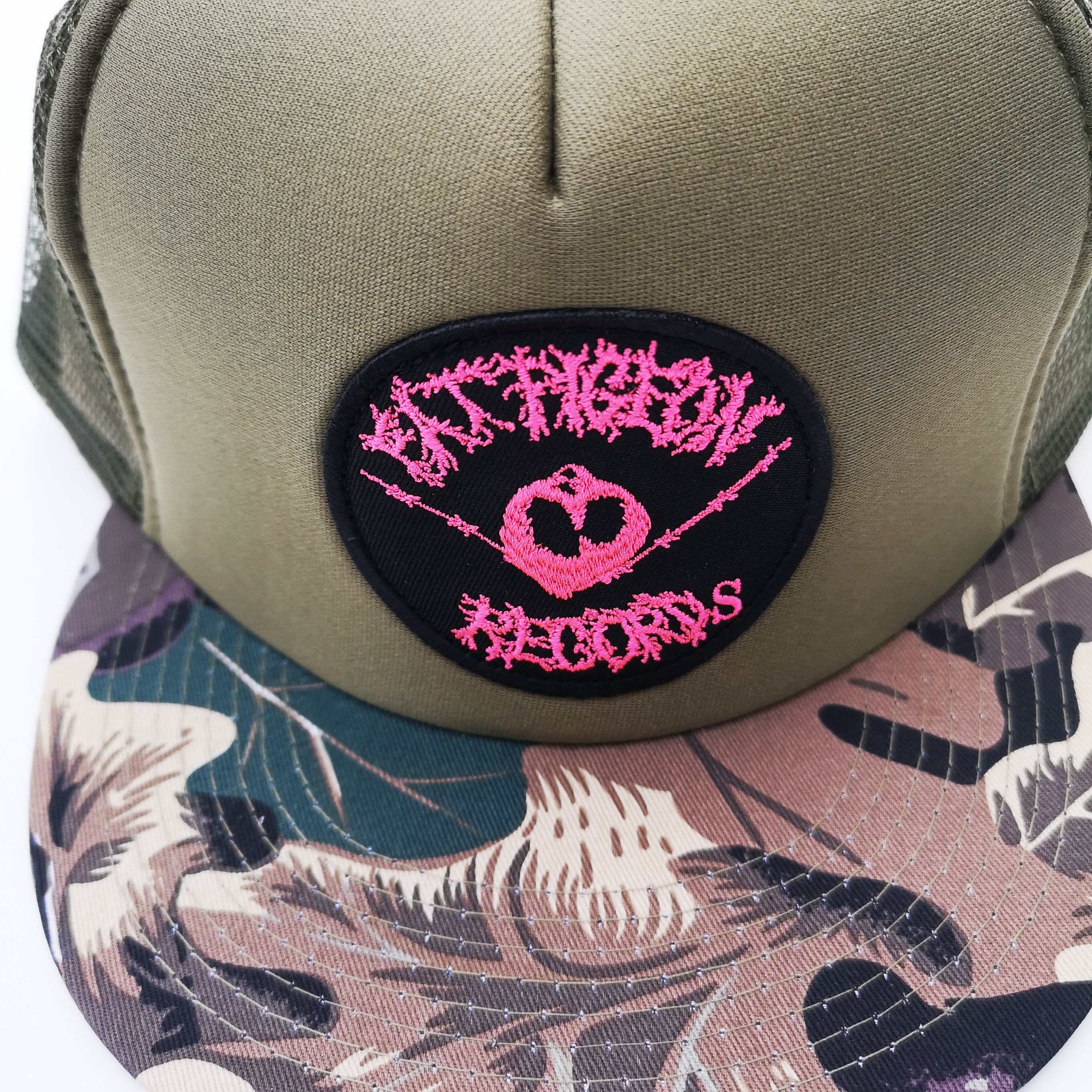 FAT PIGEON RECORDS CAMO MESH CAP