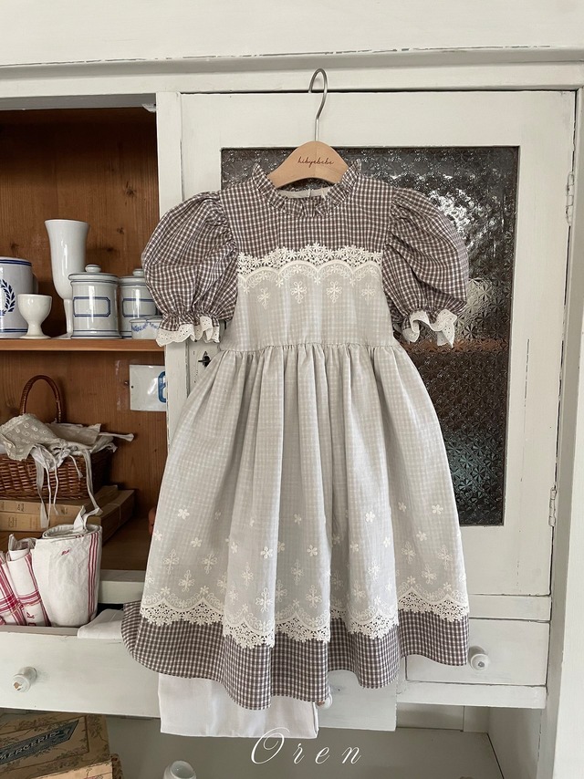 【即納】<OREN>  Zegna apron dress
