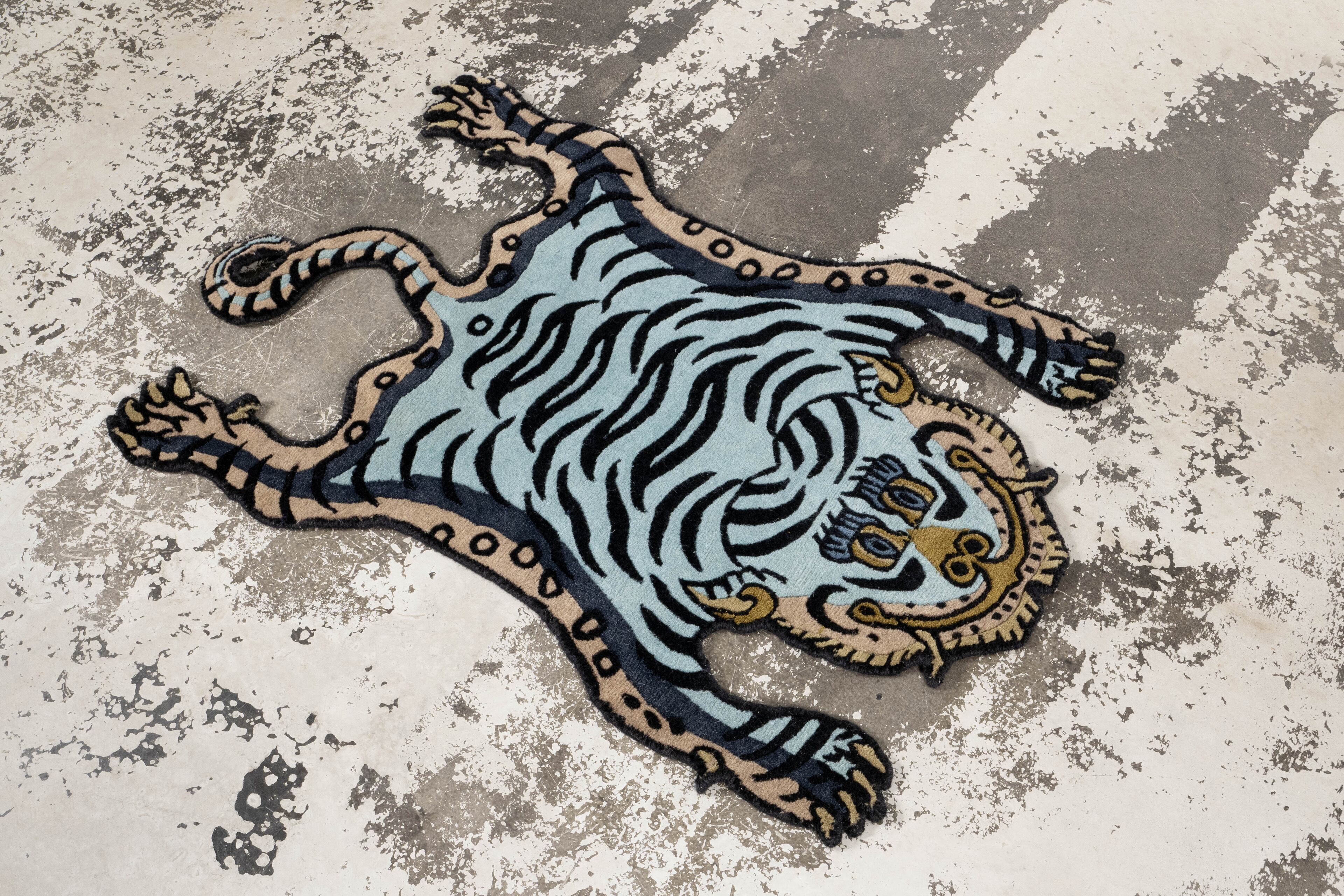 Tibetan Tiger Rug 《Sサイズ•ウール205》チベタンタイガーラグ
