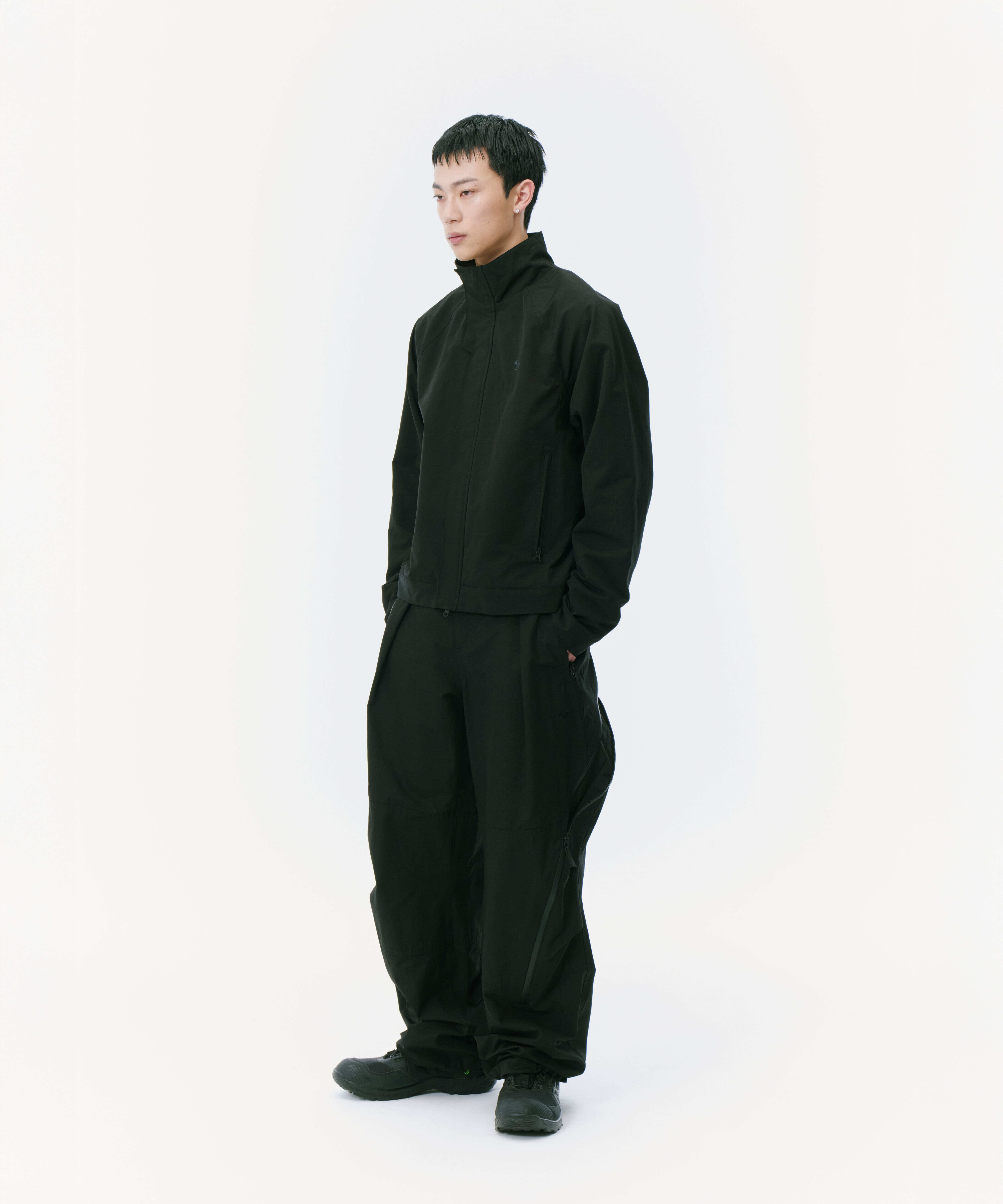 SAN SAN GEAR] AFFINE CURVE PANTS_a [BLACK] 正規品 韓国ブランド