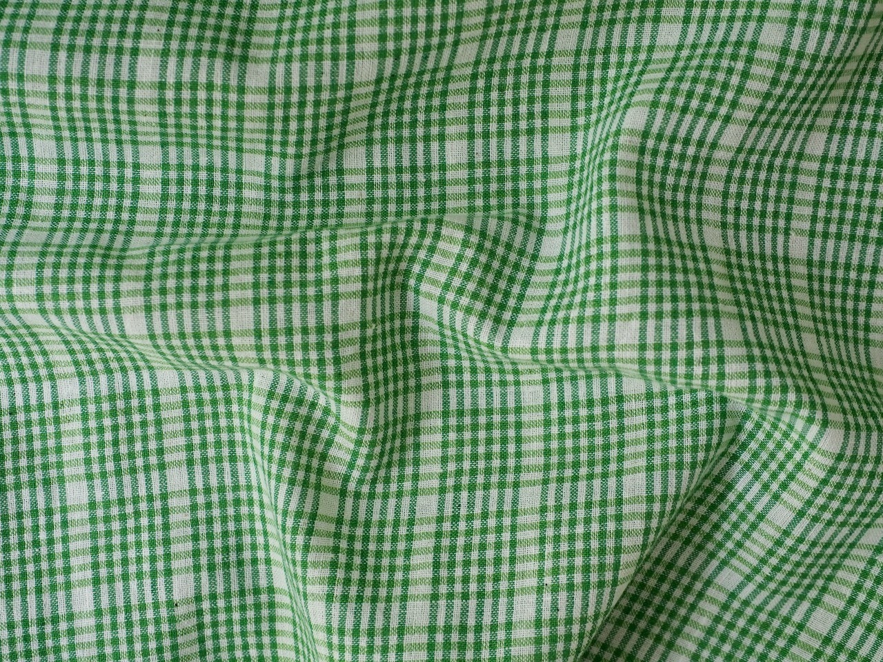 bengal fabric b43  green checked